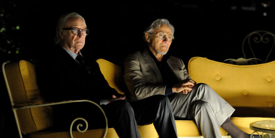 SET DEL FILM "LA GIOVINEZZA" DI PAOLO SORRENTINO. NELLA FOTO  MICHAEL CAINE E HARVEY KEITEL. FOTO DI GIANNI FIORITO